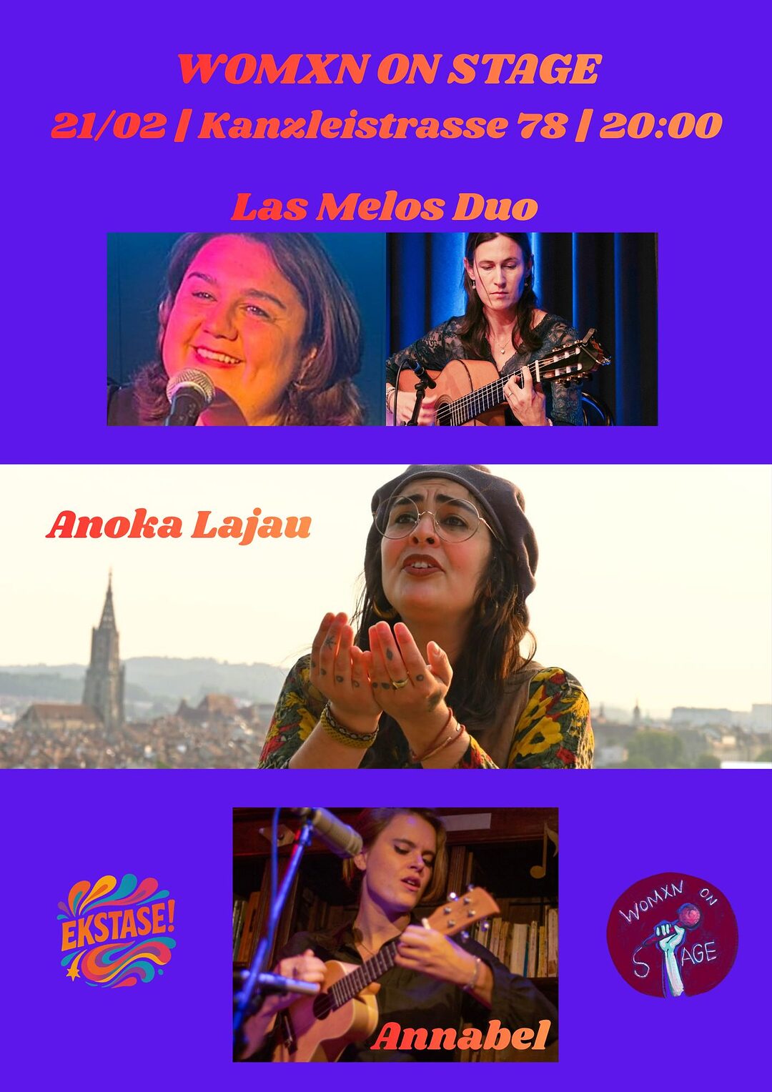 Flyer zu Womxs on Stage