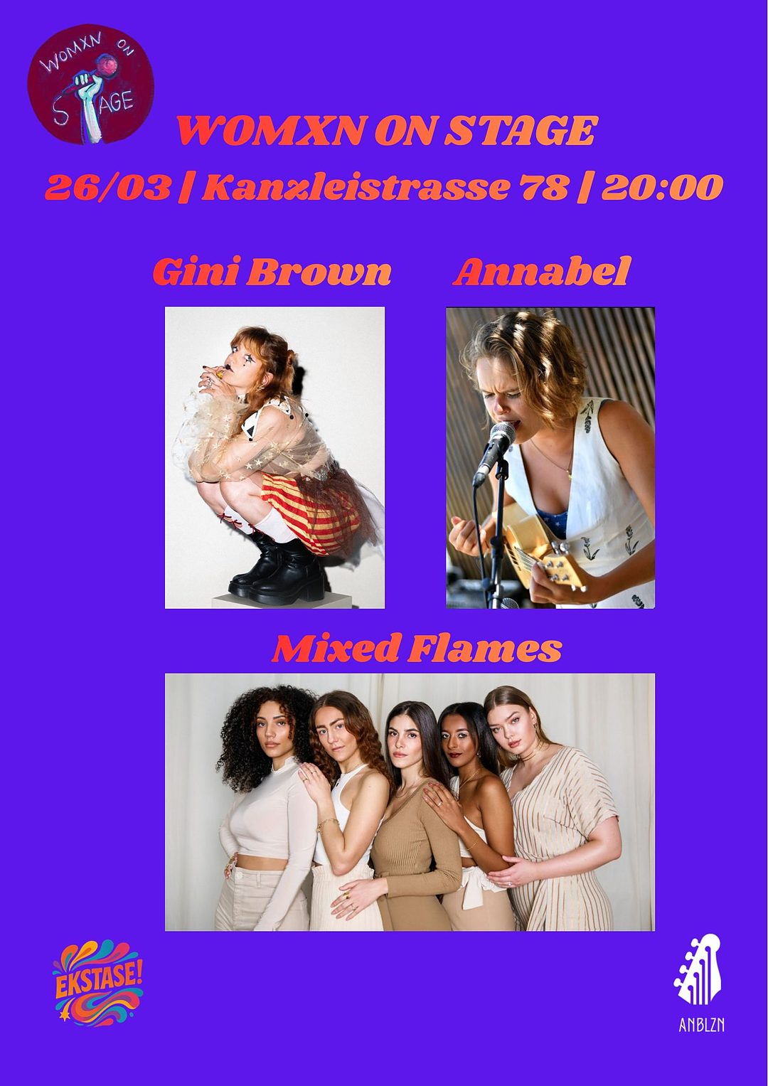 Flyer zu Womxs on Stage